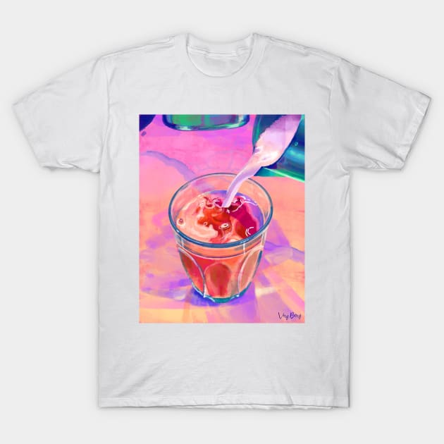 The Birth of a Latte T-Shirt by VeryBerry